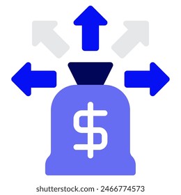 Liquidation icon for web, app, infographic, etc