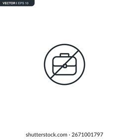 Liquidación, signo de estilo lineal para el concepto móvil y el Diseño web. Símbolo, ilustración del logotipo. Gráficos de Vector perfecto de píxeles