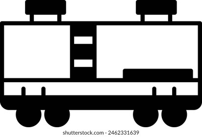 Liquid-Carrying Cylindrical Tanker Vector Design, crude oil and natural Liquid Gas Symbol, Petroleum and gasoline Sign, power and energy market stock illustration, Railway Wagon Oil Tanker Concept