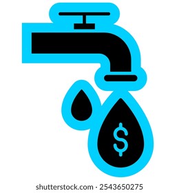 Liquidity Icon, Bussines Finance symbol