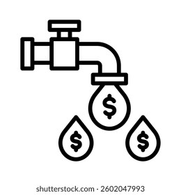 Liquidity Icon Element for Design