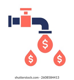 Liquidity Icon Element for Design