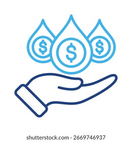 Liquidity Icon Element For Design