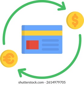 Liquidity Icon Flat Vector Illustration