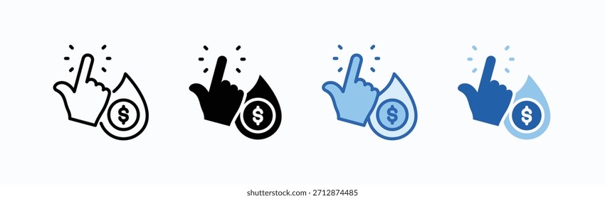 Vector aislado de la Colección del estilo múltiple de la hoja del icono de la liquidez