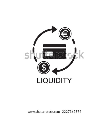 liquidity icon , withdrawal icon vector