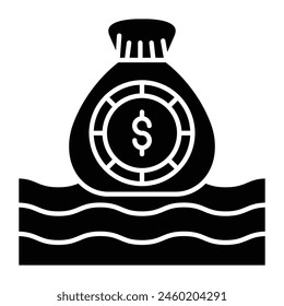 Diseño de iconos de línea de Vector de liquidez