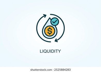 Liquidity Vector Or Logo Sign Symbol Illustration