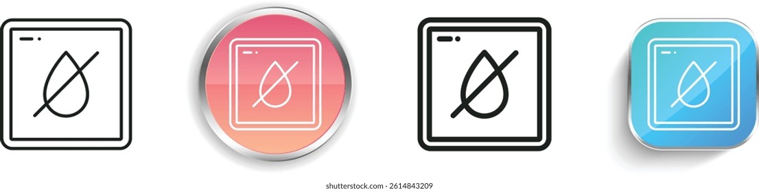 liquids icon. Thin Linear, Regular and Button Style Design Isolated On White Background