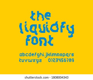 The Liquify font set in vector format