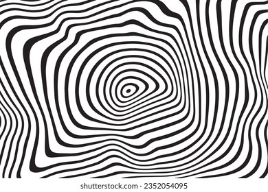 Liquify Lines background, Abstract horizontal background with colorful waves. Trendy Retro vector, Conceptual design of optical illusion wave stripes.