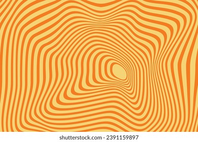 Borde de líneas de líquido, fondo horizontal abstracto con ondas coloridas. Fondo Trendy Retro 