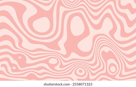 Liquify Lines background, Abstract horizontal background with colorful waves. Trendy Retro vector