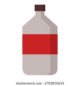 Icono de botella de licor ilustrado en Vector