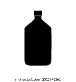 Flasche mit Vektorgrafik auf Hintergrund