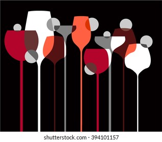 Liquor Cocktail Glasses Wine