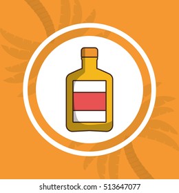 liquor drink bottle icon vector illustration graphic design