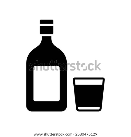 liquor icon vector design template simple and clean