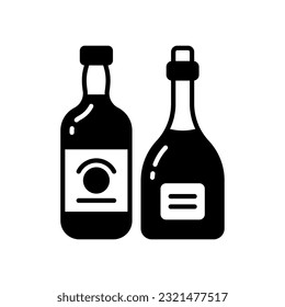 Liquor icon in vector. Illustration