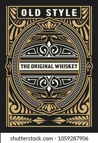 Liquor Label With Design Elements