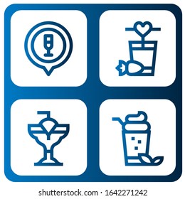 liquor simple icons set. Contains such icons as Cocktail, can be used for web, mobile and logo