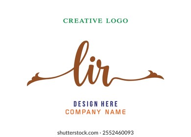 LIR  lettering logo is simple, easy to understand and authoritative