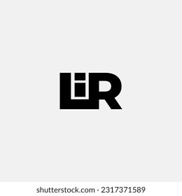 LIR UIR IUR ILR initial letter monogram logo