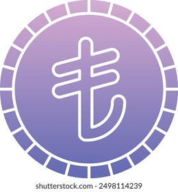 Lira Currency Icon for Financial and Economic Transactions
