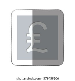 Lira currency symbol icon image, vector illustration
