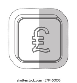 Lira currency symbol icon image, vector illustration