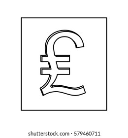 Lira currency symbol icon image, vector illustration