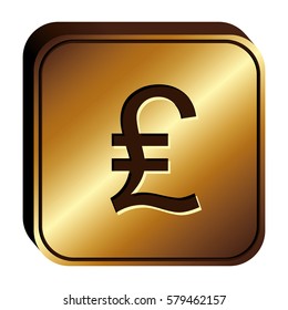 Lira currency symbol icon image, vector illustration