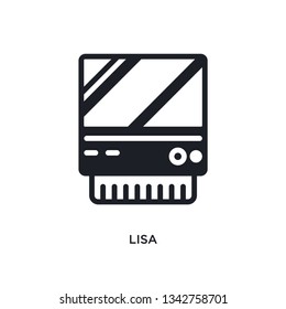 lisa isolated icon. simple element illustration from electronic devices concept icons. 