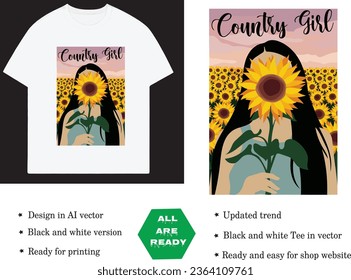 Lisa Moda Sun Flower Version for T-shirt printing