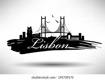 Lisbon City Typography Design