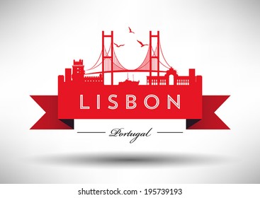 Lisbon City Typography Design