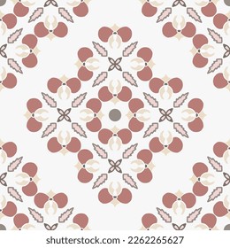 Patrón vectorial de azulejos azulejo geométrico de Lisboa, mosaico de azulejos antiguos retro portugués o español, diseño de color pastel mediterráneo. Fondo textil ornamental