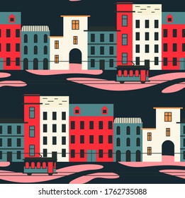 Lisbon pattern seamless design. Decoration textile and paper series