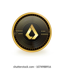Lisk Cryptocurrency Coin Isolated