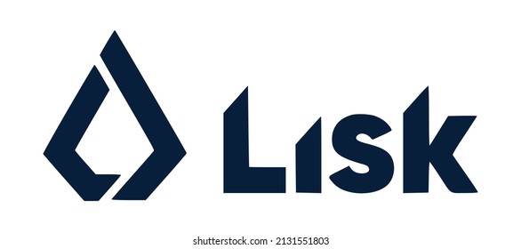 Lisk (LSK) crypto currency symbol logo template. Altcoin vector illustration template. Block chain based futuristic and decentralized virtual payment money concept.