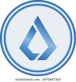 lisk-lsk ilustraciones del logotipo de la criptomoneda en fondo abstracto. ilustraciones 3d.