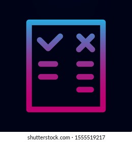 List add no nolan icon. Simple thin line, outline vector of Mix icons for ui and ux, website or mobile application