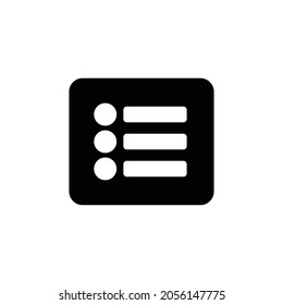 list alt Icon. Flat style design isolated on white background. Vector illustration