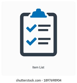 List Of Articles Icon Concept