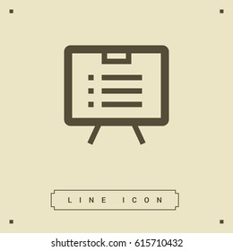 list board isolated minimal icon