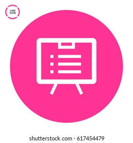list board isolated minimal icon