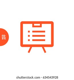 list board isolated minimal icon