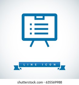 list board isolated minimal icon
