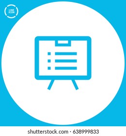 list board isolated minimal icon