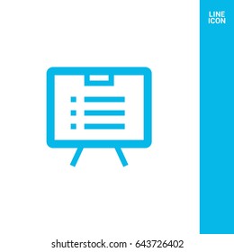 list board isolated minimal icon